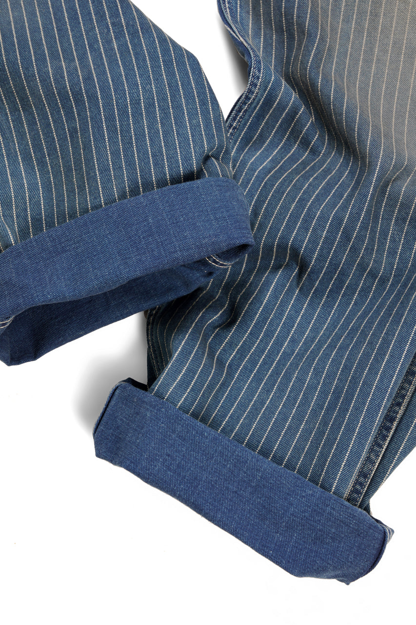 FULLCOUNT Wabash Work Pants / Slab Twill Selvedge (INDIGO BLUE / VINTAGE FADED)