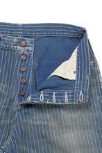 Load image into Gallery viewer, FULLCOUNT Wabash Work Pants / Slab Twill Selvedge (INDIGO BLUE / VINTAGE FADED)