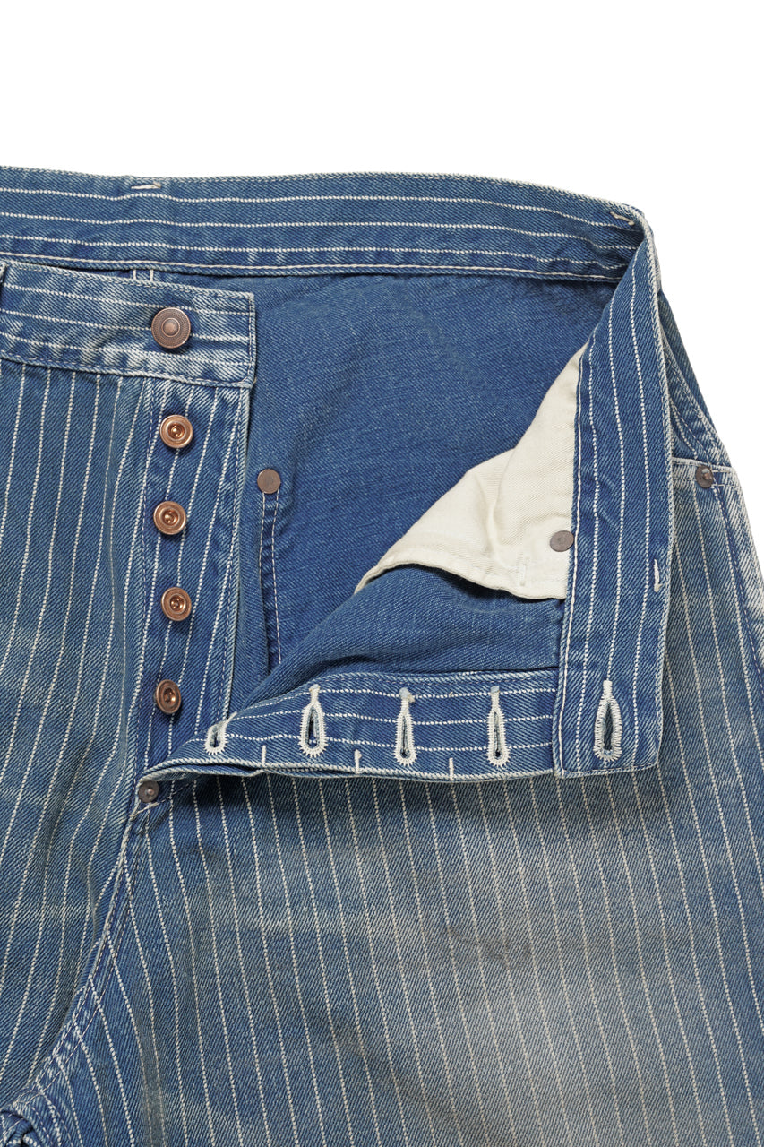 FULLCOUNT Wabash Work Pants / Slab Twill Selvedge (INDIGO BLUE / VINTAGE FADED)