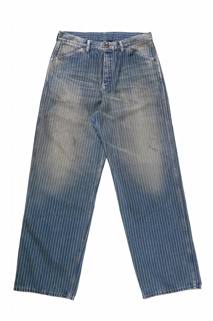 FULLCOUNT Wabash Work Pants / Slab Twill Selvedge (INDIGO BLUE / VINTAGE FADED)