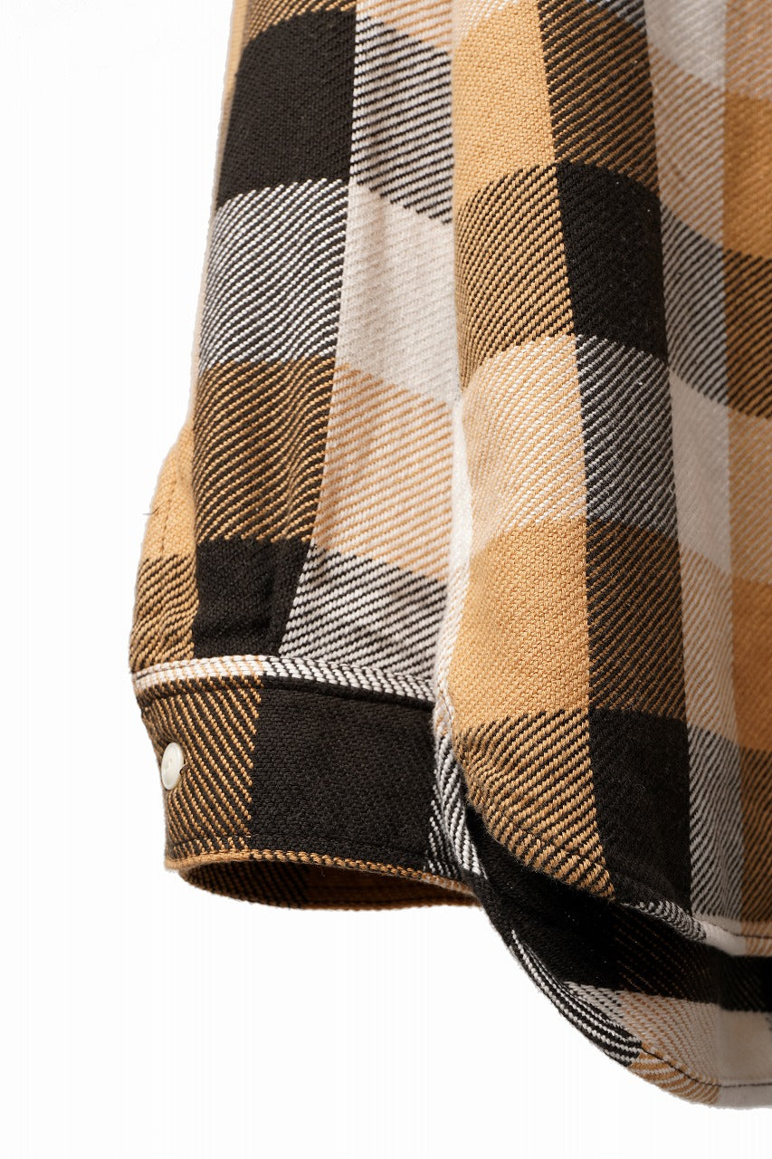 Load image into Gallery viewer, FULLCOUNT FLANNEL WORK SHIRT / ORIGINAL COTTON CHECK (BEIGE)