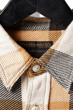 Load image into Gallery viewer, FULLCOUNT FLANNEL WORK SHIRT / ORIGINAL COTTON CHECK (BEIGE)
