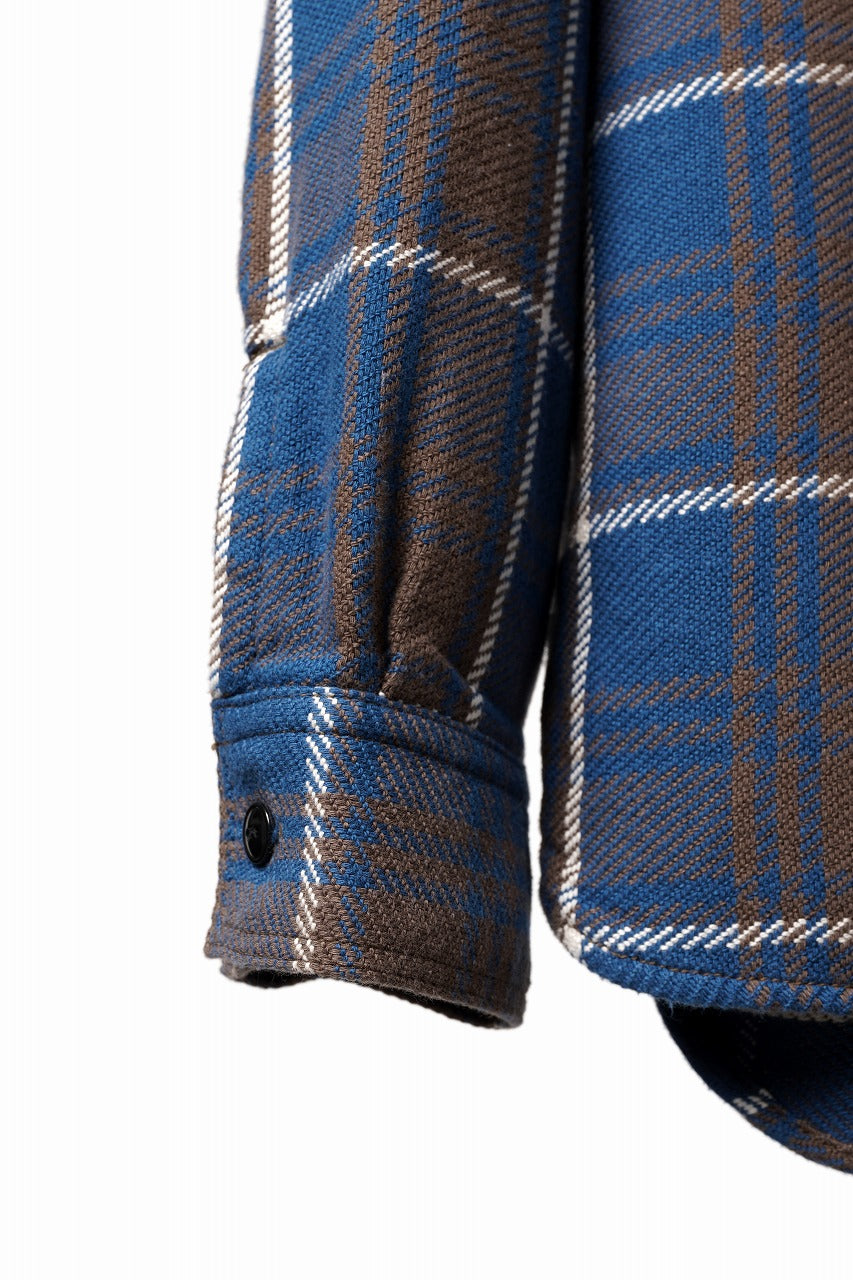 Load image into Gallery viewer, FULLCOUNT FLANNEL WORK SHIRT / ORIGINAL COTTON CHECK (BLUE)