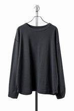 Load image into Gallery viewer, FULLCOUNT BRUSHED RIB FLAT SEAM LONG SLEEVE T SHIRT / ORIGINAL 30/- BRUSHED RIB (INK BLACK)