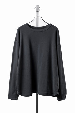 Load image into Gallery viewer, FULLCOUNT BRUSHED RIB FLAT SEAM LONG SLEEVE T SHIRT / ORIGINAL 30/- BRUSHED RIB (INK BLACK)