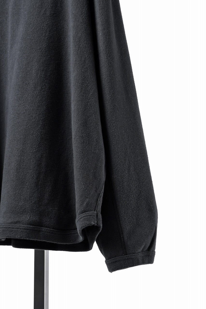 Load image into Gallery viewer, FULLCOUNT BRUSHED RIB FLAT SEAM LONG SLEEVE T SHIRT / ORIGINAL 30/- BRUSHED RIB (INK BLACK)