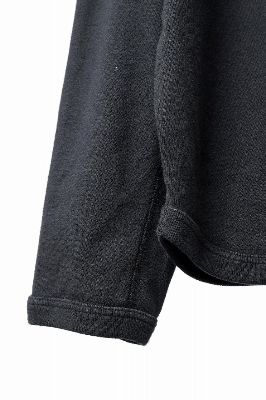 Load image into Gallery viewer, FULLCOUNT BRUSHED RIB FLAT SEAM LONG SLEEVE T SHIRT / ORIGINAL 30/- BRUSHED RIB (INK BLACK)