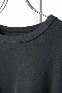 Load image into Gallery viewer, FULLCOUNT BRUSHED RIB FLAT SEAM LONG SLEEVE T SHIRT / ORIGINAL 30/- BRUSHED RIB (INK BLACK)