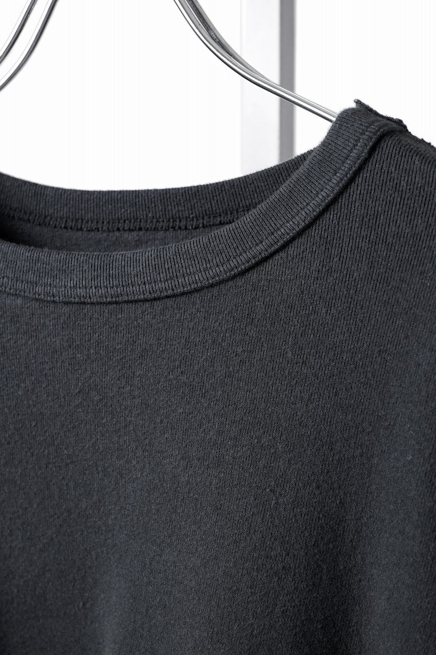 Load image into Gallery viewer, FULLCOUNT BRUSHED RIB FLAT SEAM LONG SLEEVE T SHIRT / ORIGINAL 30/- BRUSHED RIB (INK BLACK)