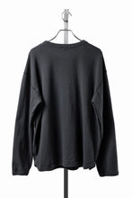 Load image into Gallery viewer, FULLCOUNT BRUSHED RIB FLAT SEAM LONG SLEEVE T SHIRT / ORIGINAL 30/- BRUSHED RIB (INK BLACK)