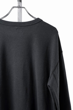 Load image into Gallery viewer, FULLCOUNT BRUSHED RIB FLAT SEAM LONG SLEEVE T SHIRT / ORIGINAL 30/- BRUSHED RIB (INK BLACK)