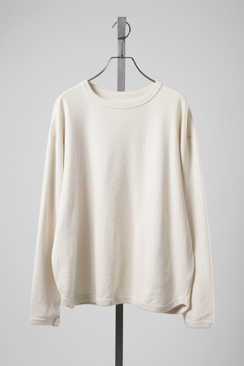 Load image into Gallery viewer, FULLCOUNT BRUSHED RIB FLAT SEAM LONG SLEEVE T SHIRT / ORIGINAL 30/- BRUSHED RIB (ECRU)