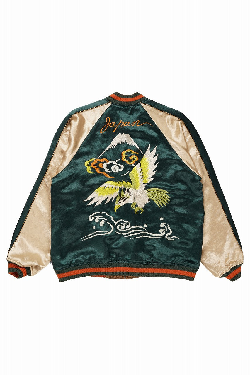 FULLCOUNT REVERSIBLE SKAJAN "HAWK & DRAGON" (GREEN x ECRU / BROWN x ECRU)