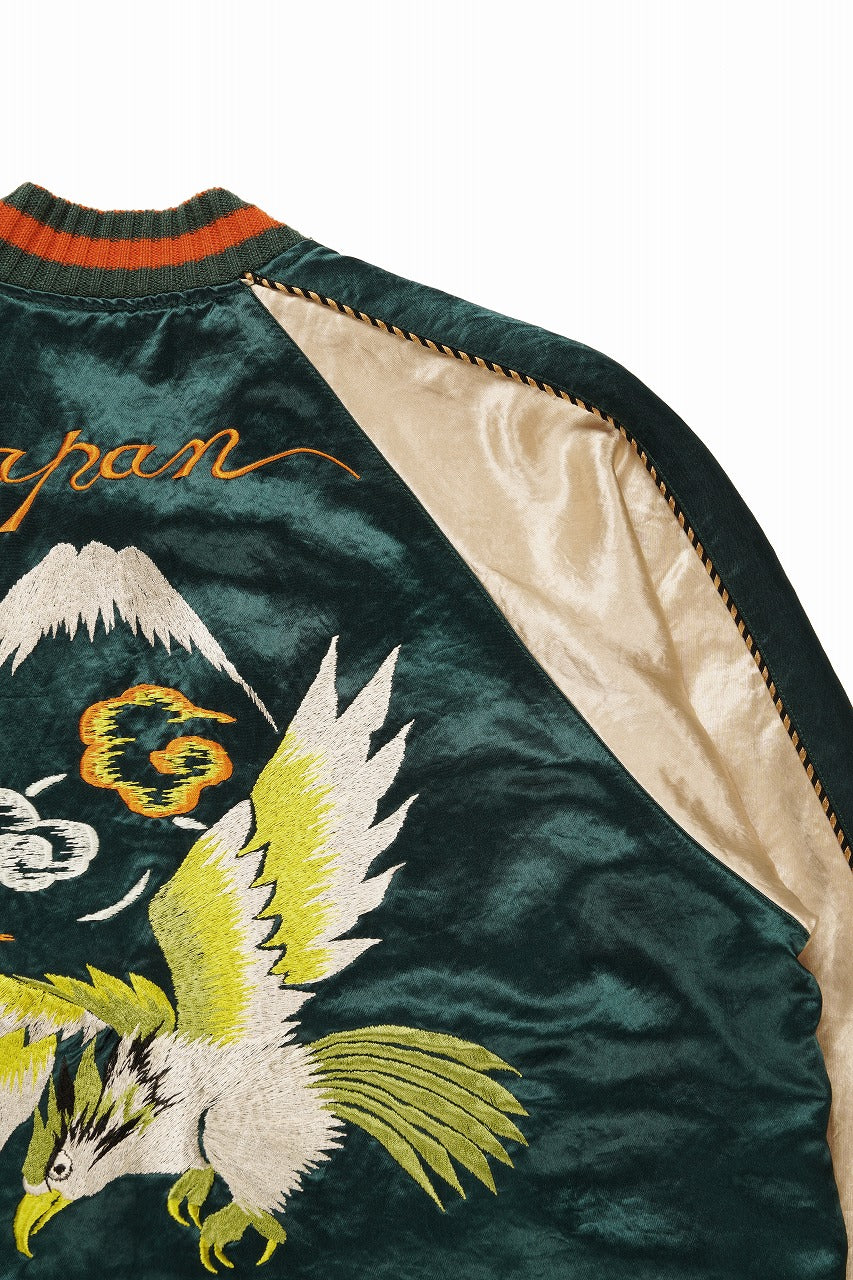 FULLCOUNT REVERSIBLE SKAJAN "HAWK & DRAGON" (GREEN x ECRU / BROWN x ECRU)