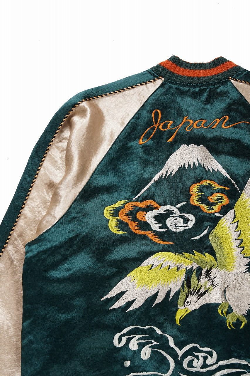FULLCOUNT REVERSIBLE SKAJAN "HAWK & DRAGON" (GREEN x ECRU / BROWN x ECRU)