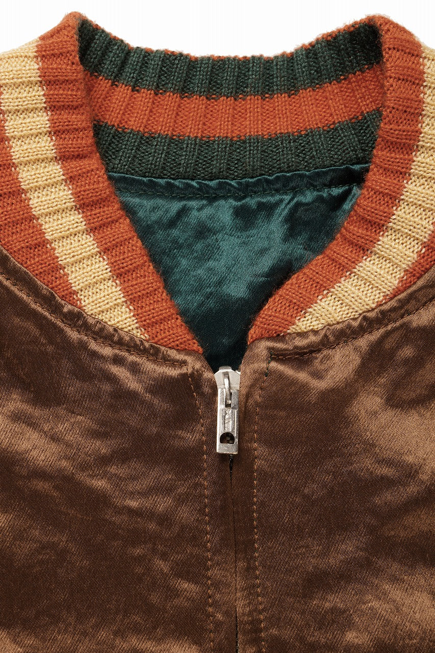 FULLCOUNT REVERSIBLE SKAJAN "HAWK & DRAGON" (GREEN x ECRU / BROWN x ECRU)