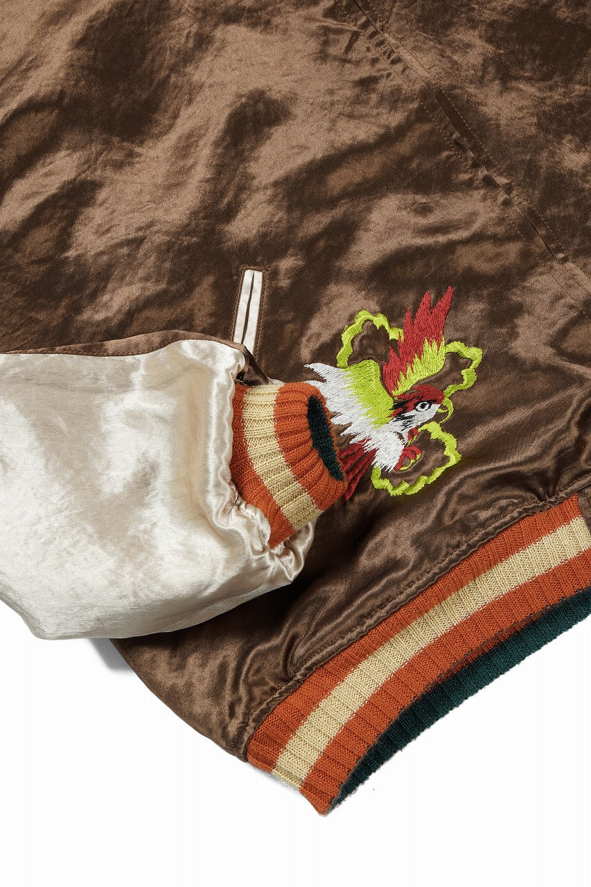 FULLCOUNT REVERSIBLE SKAJAN "HAWK & DRAGON" (GREEN x ECRU / BROWN x ECRU)