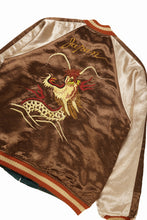 画像をギャラリービューアに読み込む, FULLCOUNT REVERSIBLE SKAJAN &quot;HAWK &amp; DRAGON&quot; (GREEN x ECRU / BROWN x ECRU)