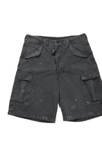 Load image into Gallery viewer, FULLCOUNT 1144VE Tent Cloth Field Cargo Shorts VE / Vintage Effect (Faded Black)
