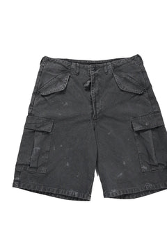 Load image into Gallery viewer, FULLCOUNT 1144VE Tent Cloth Field Cargo Shorts VE / Vintage Effect (Faded Black)