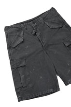 Load image into Gallery viewer, FULLCOUNT 1144VE Tent Cloth Field Cargo Shorts VE / Vintage Effect (Faded Black)