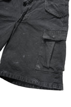 Load image into Gallery viewer, FULLCOUNT 1144VE Tent Cloth Field Cargo Shorts VE / Vintage Effect (Faded Black)
