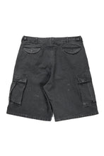 Load image into Gallery viewer, FULLCOUNT 1144VE Tent Cloth Field Cargo Shorts VE / Vintage Effect (Faded Black)