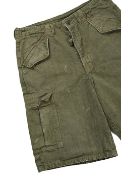 画像をギャラリービューアに読み込む, FULLCOUNT 1144VE Tent Cloth Field Cargo Shorts VE / Vintage Effect (O.D)