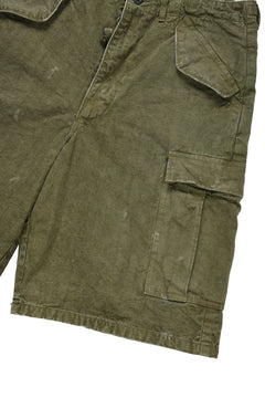 画像をギャラリービューアに読み込む, FULLCOUNT 1144VE Tent Cloth Field Cargo Shorts VE / Vintage Effect (O.D)
