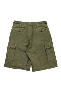 画像をギャラリービューアに読み込む, FULLCOUNT 1144VE Tent Cloth Field Cargo Shorts VE / Vintage Effect (O.D)