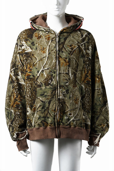 SAINT Mxxxxxx x A BATHING APE ® ZIP HOODIE (CAMO)