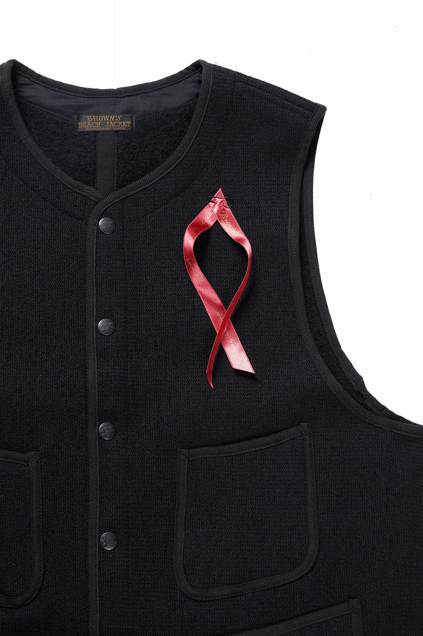 Load image into Gallery viewer, BROWN'S BEACH BBJ-001-26 EARLY VEST (BLACK)