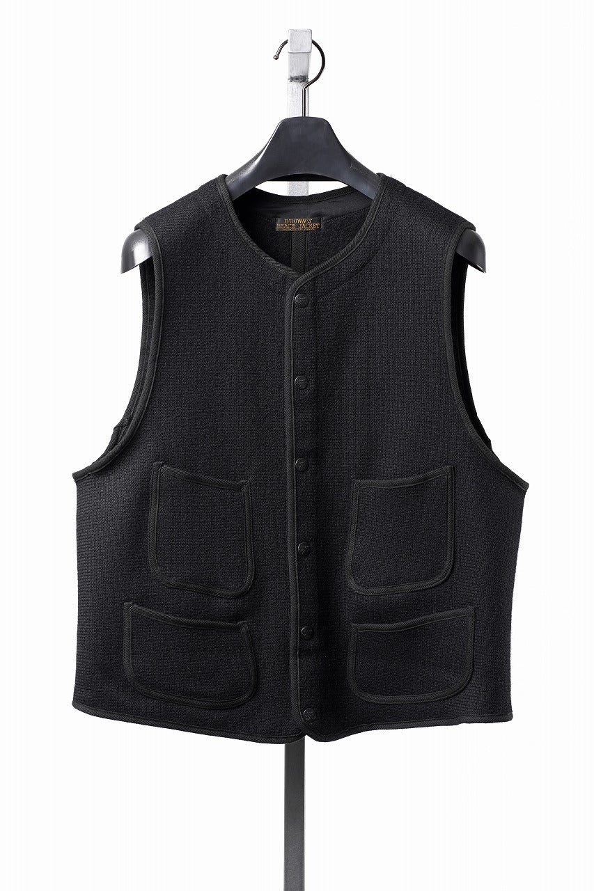 Load image into Gallery viewer, BROWN'S BEACH BBJ-001-26 EARLY VEST (BLACK)