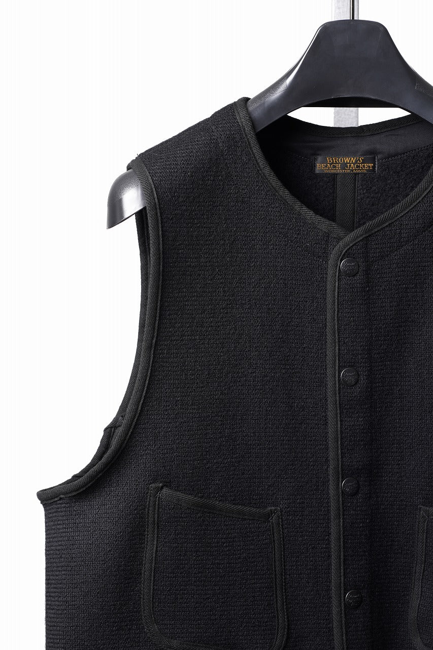Load image into Gallery viewer, BROWN'S BEACH BBJ-001-26 EARLY VEST (BLACK)