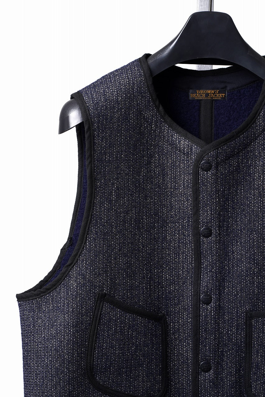 Load image into Gallery viewer, BROWN'S BEACH BBJ-001-26 EARLY VEST (NAVY BLUE)