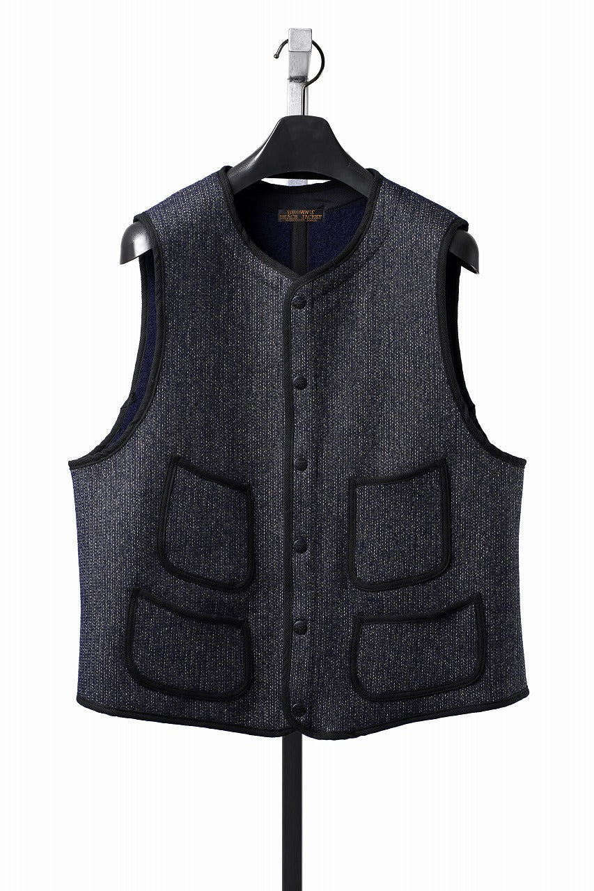 Load image into Gallery viewer, BROWN'S BEACH BBJ-001-26 EARLY VEST (NAVY BLUE)
