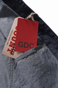 画像をギャラリービューアに読み込む, FULLCOUNT x GDC GFC2001 Leather Collar Denim Chore Jacket (INDIGO)