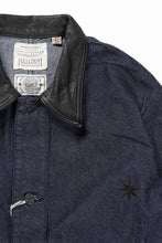 画像をギャラリービューアに読み込む, FULLCOUNT x GDC GFC2001 Leather Collar Denim Chore Jacket (INDIGO)