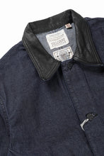 画像をギャラリービューアに読み込む, FULLCOUNT x GDC GFC2001 Leather Collar Denim Chore Jacket (INDIGO)