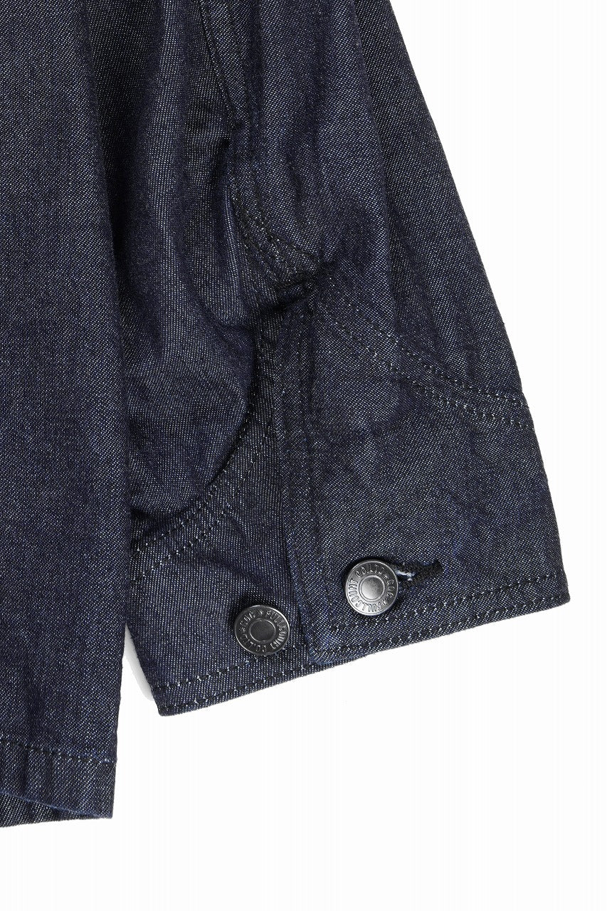 画像をギャラリービューアに読み込む, FULLCOUNT x GDC GFC2001 Leather Collar Denim Chore Jacket (INDIGO)