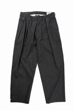 画像をギャラリービューアに読み込む, FULLCOUNT x GDC GFC1001 Big Denim Tuck Trousers (BLACK)