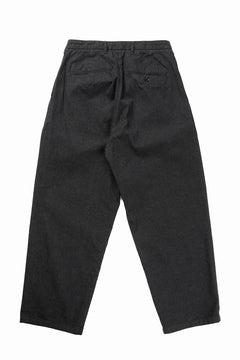 画像をギャラリービューアに読み込む, FULLCOUNT x GDC GFC1001 Big Denim Tuck Trousers (BLACK)