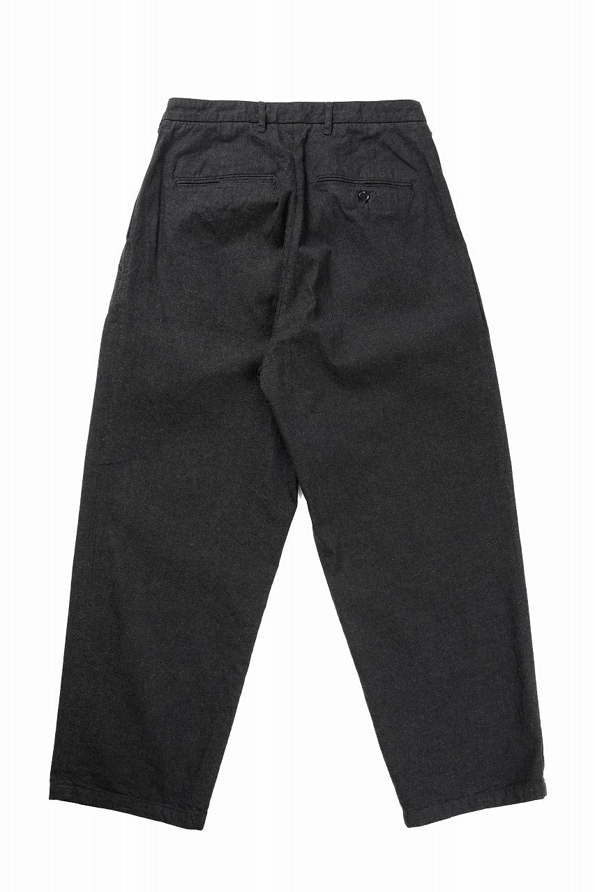 画像をギャラリービューアに読み込む, FULLCOUNT x GDC GFC1001 Big Denim Tuck Trousers (BLACK)