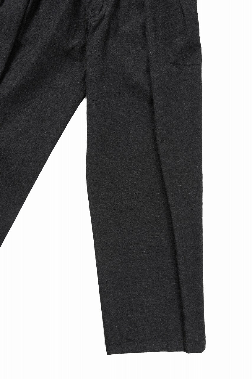 画像をギャラリービューアに読み込む, FULLCOUNT x GDC GFC1001 Big Denim Tuck Trousers (BLACK)