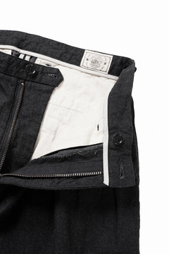 画像をギャラリービューアに読み込む, FULLCOUNT x GDC GFC1001 Big Denim Tuck Trousers (BLACK)