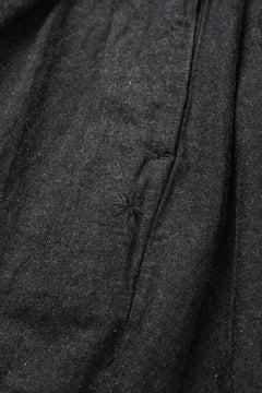 画像をギャラリービューアに読み込む, FULLCOUNT x GDC GFC1001 Big Denim Tuck Trousers (BLACK)
