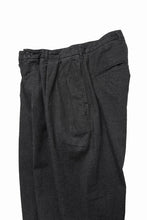 画像をギャラリービューアに読み込む, FULLCOUNT x GDC GFC1001 Big Denim Tuck Trousers (BLACK)