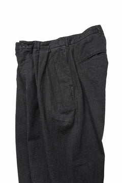 画像をギャラリービューアに読み込む, FULLCOUNT x GDC GFC1001 Big Denim Tuck Trousers (BLACK)