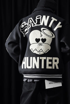 画像をギャラリービューアに読み込む, SAINT Mxxxxxx x BOUNTY HUNTER VARSITY JACKET / SAINTY HUNTER (BLACK)
