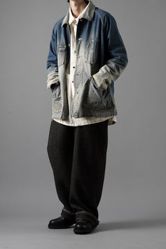 画像をギャラリービューアに読み込む, FULLCOUNT x N/07 exclusive COVER ALL JACKET / 10.5oz Zimbabwe Denim (INDIGO BLUE / EFFECTED)